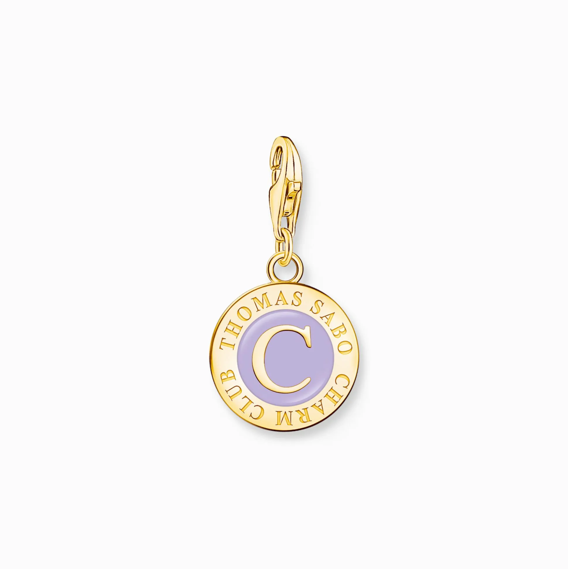 Online Charm orné d’émail à froid violet et Coin plaqué or Femme Charms|Charms