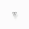 Sale Clou d'oreille unique perles argent Femme Clous D'oreilles