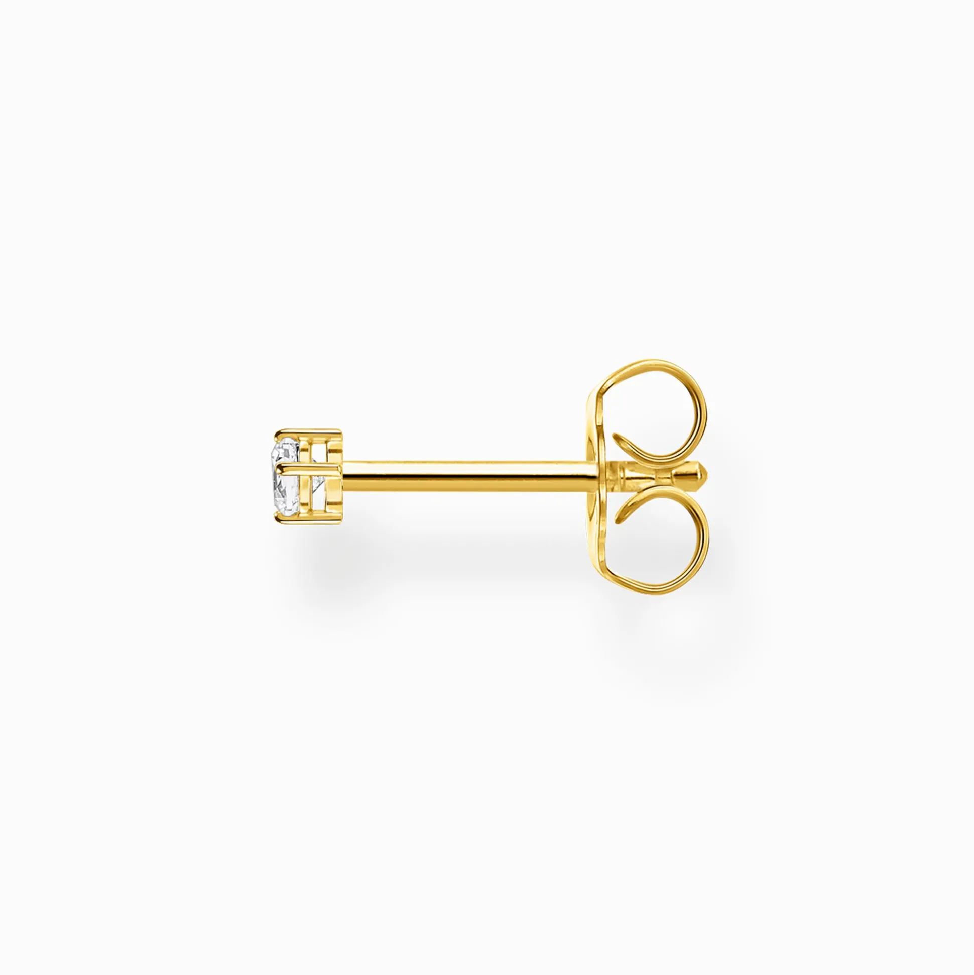 Hot Clou d'oreille unique pierre, petite or Femme Clous D'oreilles