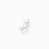 Shop Clou d'oreille unique étoiles argent Femme Clous D'oreilles