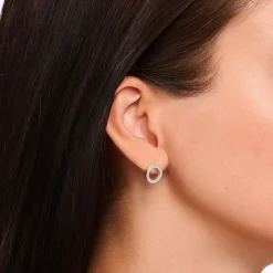 Best Sale Clous d'oreilles cercles grands Femme Clous D'oreilles|Argent 925