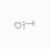 Outlet Clous d'oreilles cœurs grands Femme Clous D'oreilles