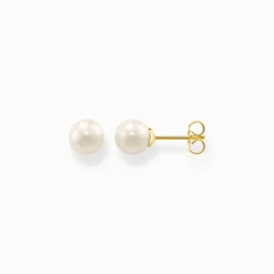 Discount Clous d'oreilles perle or Femme Boucles D'oreilles|Clous D'oreilles