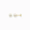 Clearance Clous d'oreilles perle or Femme Boucles D'oreilles|Clous D'oreilles