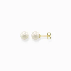 Clearance Clous d'oreilles perle or Femme Boucles D'oreilles|Clous D'oreilles