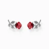 Cheap Clous d'oreilles Roses Romance argent Femme Clous D'oreilles|Argent 925
