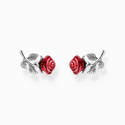Cheap Clous d'oreilles Roses Romance argent Femme Clous D'oreilles|Argent 925