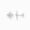 Cheap Clous d'oreilles étoile argent Femme Clous D'oreilles