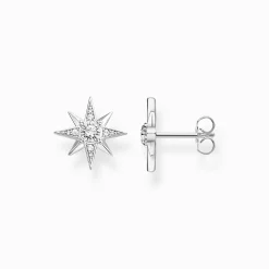 Cheap Clous d'oreilles étoile argent Femme Clous D'oreilles