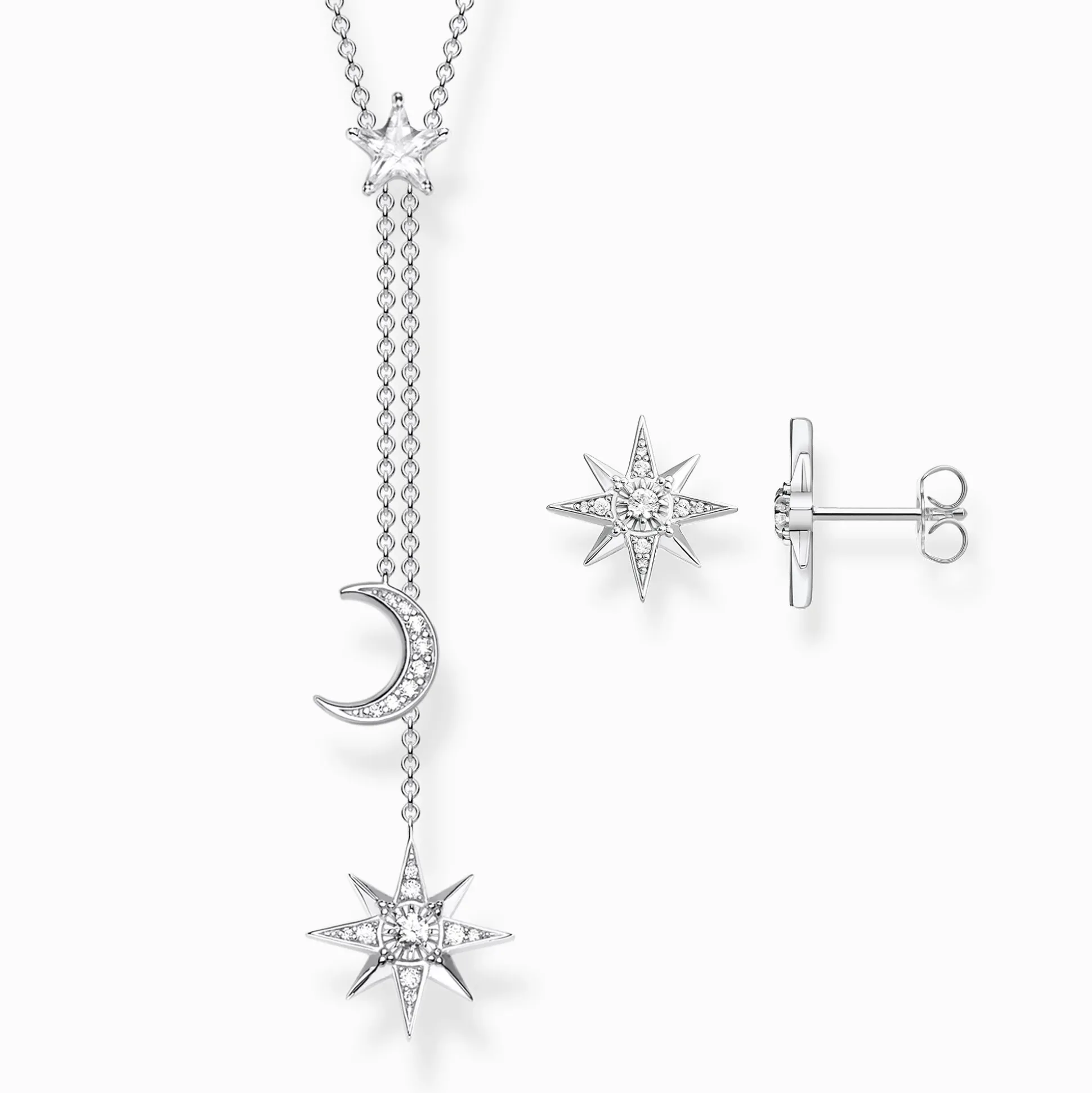 Cheap Clous d'oreilles étoile argent Femme Clous D'oreilles