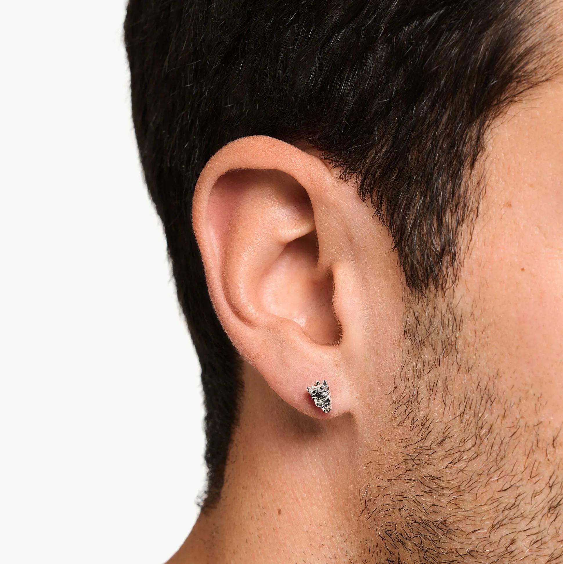 Store Clous d'oreilles tête de mort roi Femme Clous D'oreilles|Clous D’oreilles & Créoles
