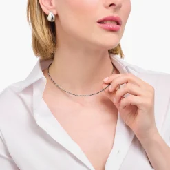 Best Sale Collier d'ancre en argent noirci épaisseur 2,50 mm (0,10 Inch) Chaînes & Colliers|Argent 925