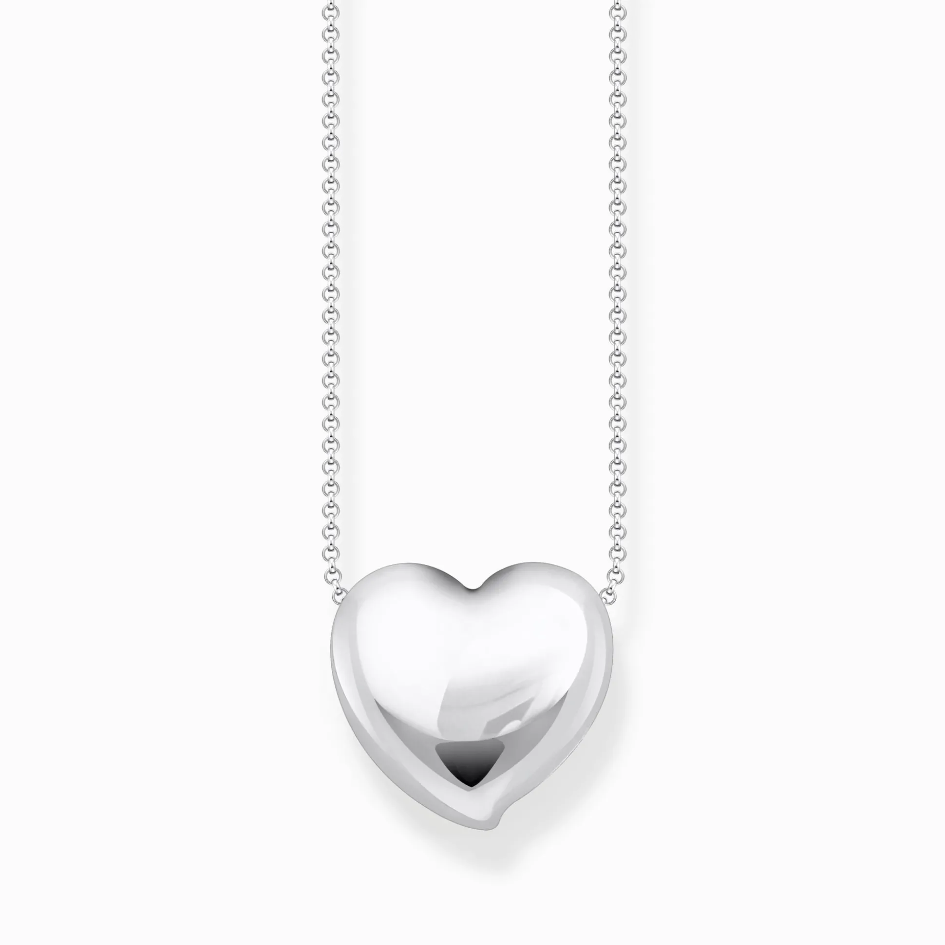 Hot Collier en argent avec pendentif en forme de cœur Femme Chaînes & Colliers|Argent 925