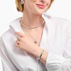 Sale Collier serpent en argent épaisseur4,00 mm (0,16 Inch) Femme Chaînes & Colliers|Argent 925