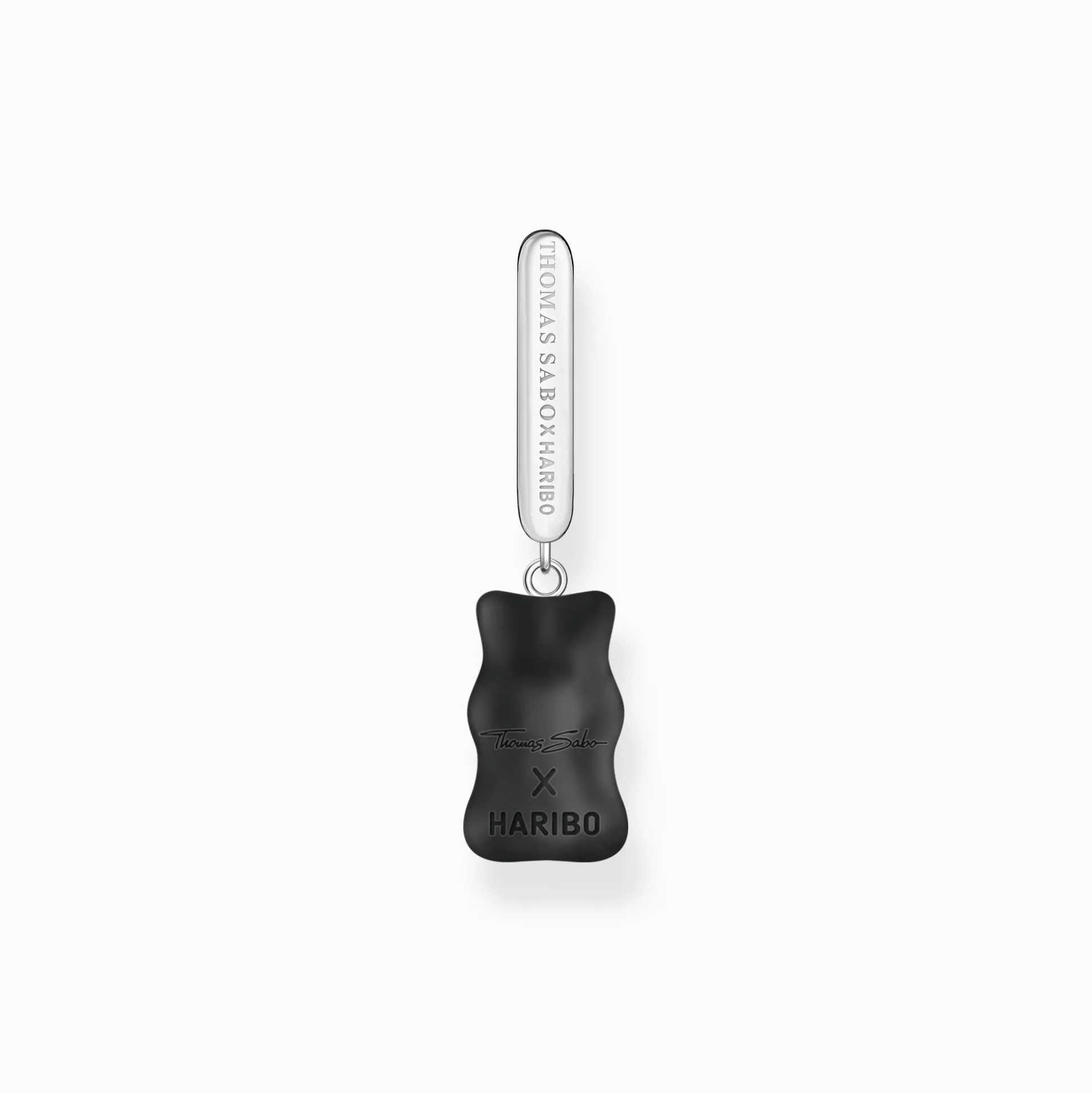 Cheap Créole individuelle à breloque Ours d’Or noir en version moyenne et pierres, argent Femme Créoles|Créoles