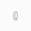 Best Créole unique pierres blanches argent Femme Créoles