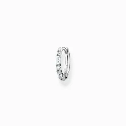 Shop Créole unique pierres blanches argent Femme Créoles