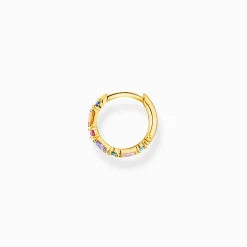 Sale Créole unique pierres colorées or Femme Créoles