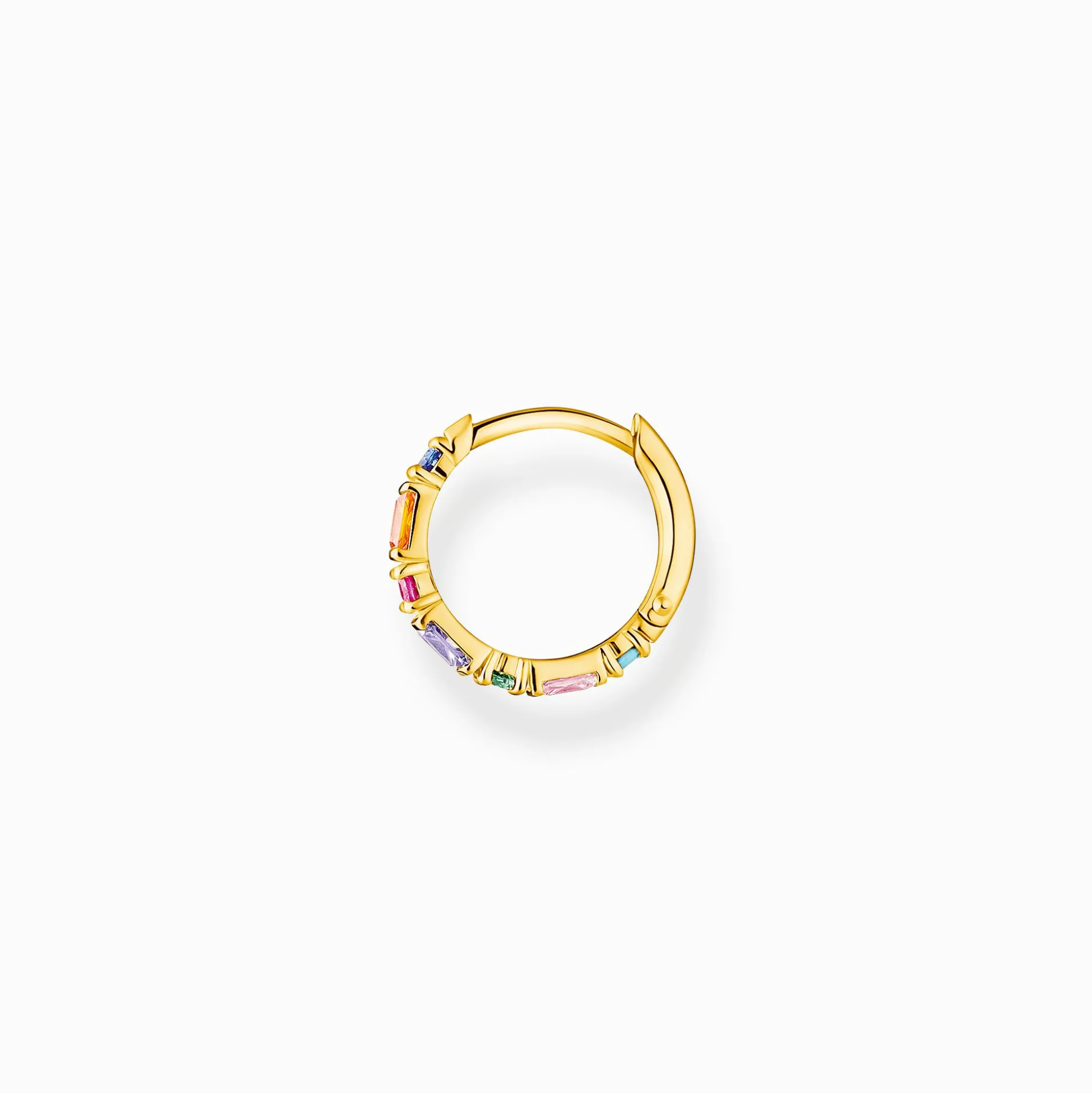 Sale Créole unique pierres colorées or Femme Créoles