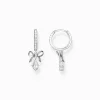 New Créoles avec pendentif en forme de nœud Argent Femme Créoles|Argent 925