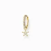 Cheap Créoleunique avec pendentif étoile or Femme Créoles