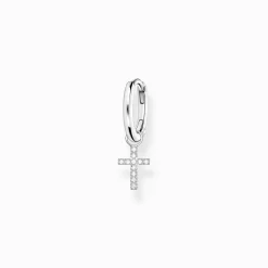 Flash Sale Créoleunique avec pendentif croix argent Femme Créoles