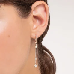 Discount Créoleunique classique argent Femme Créoles|Clous D’oreilles & Créoles