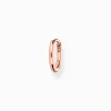 Best Créoleunique classique or rose Femme Créoles|Placage Or Rose 18 Carats - Argent 925