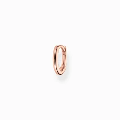 Discount Créoleunique classique or rose Femme Créoles|Placage Or Rose 18 Carats - Argent 925