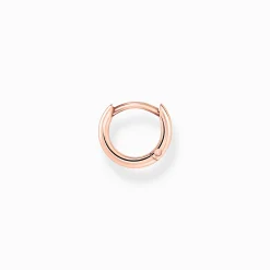 Discount Créoleunique classique or rose Femme Créoles|Placage Or Rose 18 Carats - Argent 925