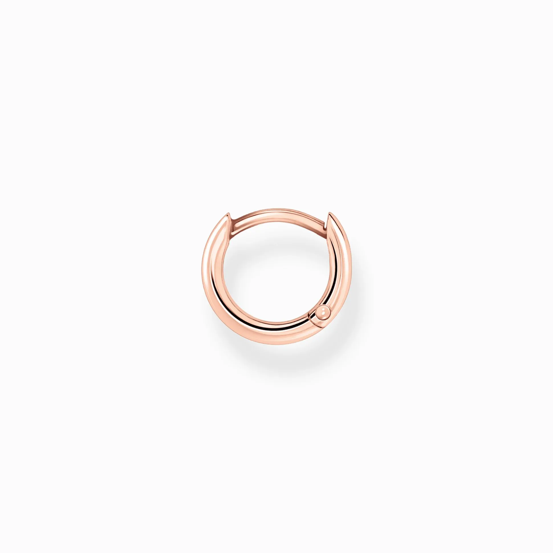 Discount Créoleunique classique or rose Femme Créoles|Placage Or Rose 18 Carats - Argent 925