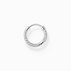 Hot Créoleunique corde argent Femme Créoles