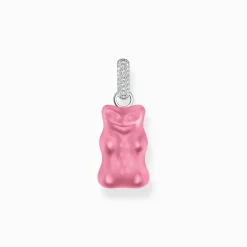 Cheap Grande breloque Ours d’Or rose avec pierres, argent Femme Pendentifs|Pendentifs