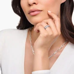 Cheap Large bague écailles de crocodile en argent noirci Femme Bagues|Bagues
