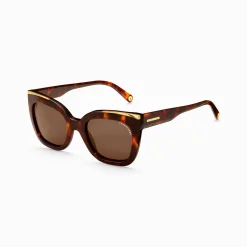Shop Lunettes de soleil Audrey Cat-Eye havane Femme Lunettes De Soleil