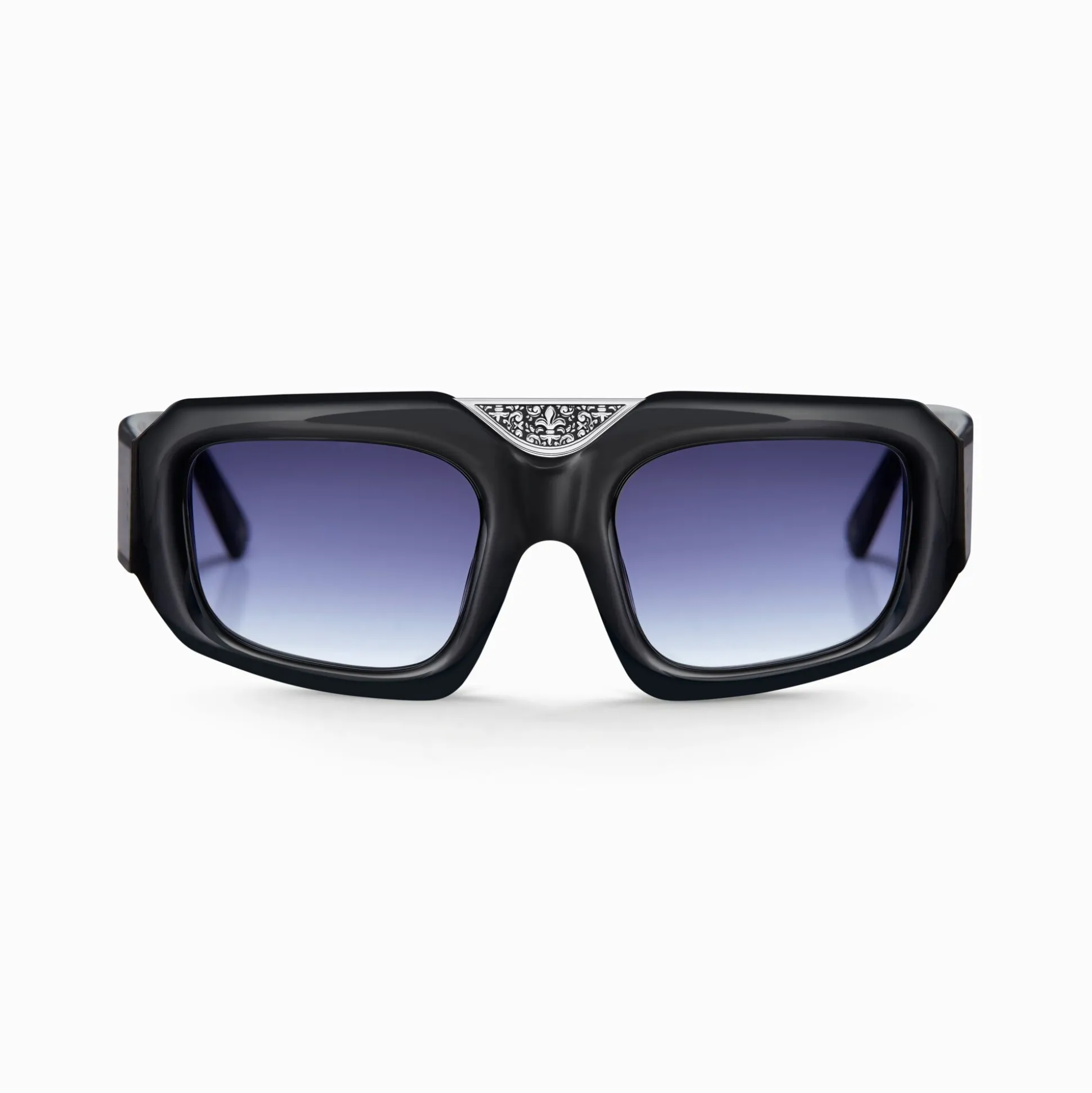 New Lunettes de soleil BLAKE, bleues et noires Femme Lunettes De Soleil|Lunettes De Soleil