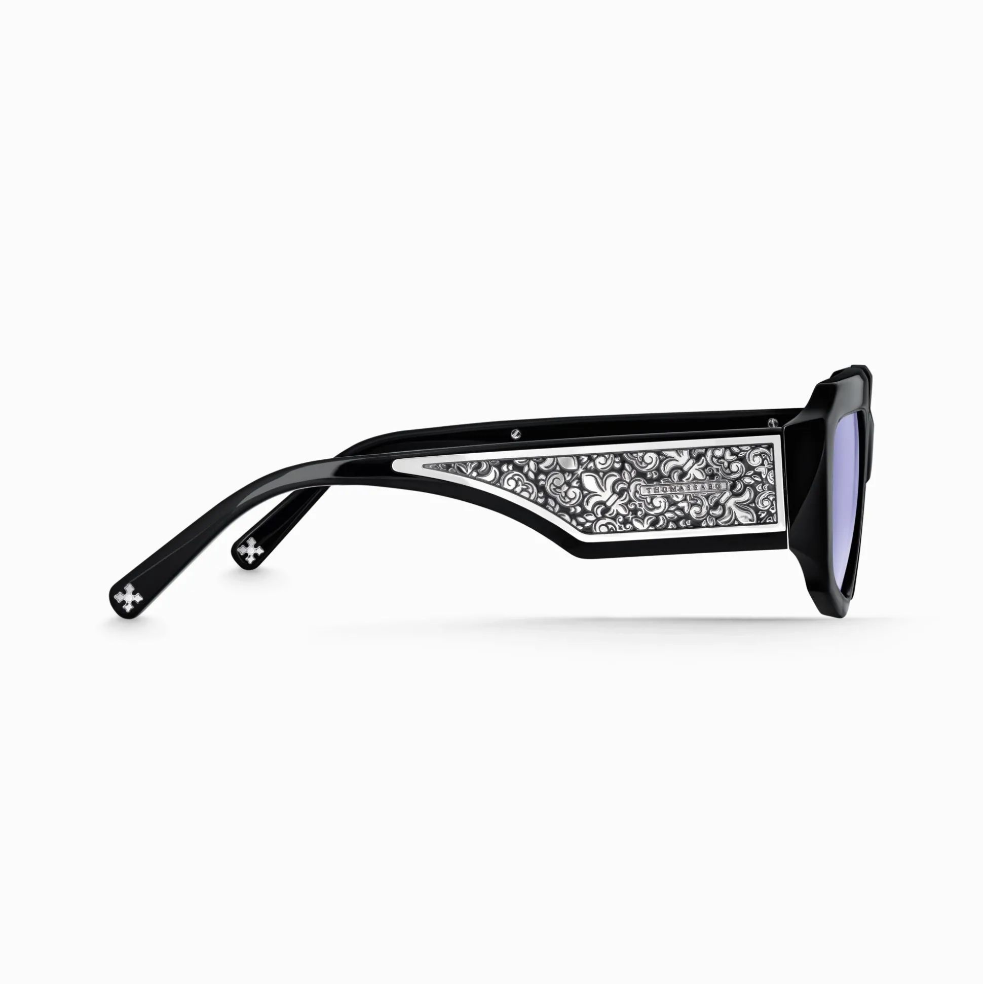 New Lunettes de soleil BLAKE, bleues et noires Femme Lunettes De Soleil|Lunettes De Soleil