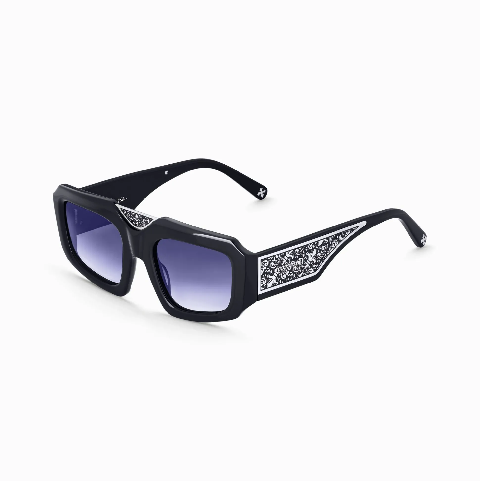 New Lunettes de soleil BLAKE, bleues et noires Femme Lunettes De Soleil|Lunettes De Soleil