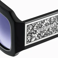 New Lunettes de soleil BLAKE, bleues et noires Femme Lunettes De Soleil|Lunettes De Soleil