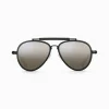 Hot Lunettes de soleil Harrison pilote tête de mort effet miroir Femme Lunettes De Soleil|Lunettes De Soleil