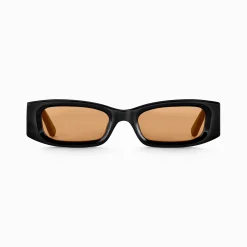 Best Lunettes de soleil Kim étroite rectangulaire orange Femme Lunettes De Soleil|Lunettes De Soleil
