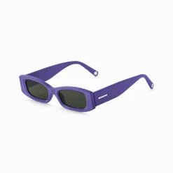 Online Lunettes de soleil Kim étroite rectangulaire violet Femme Lunettes De Soleil