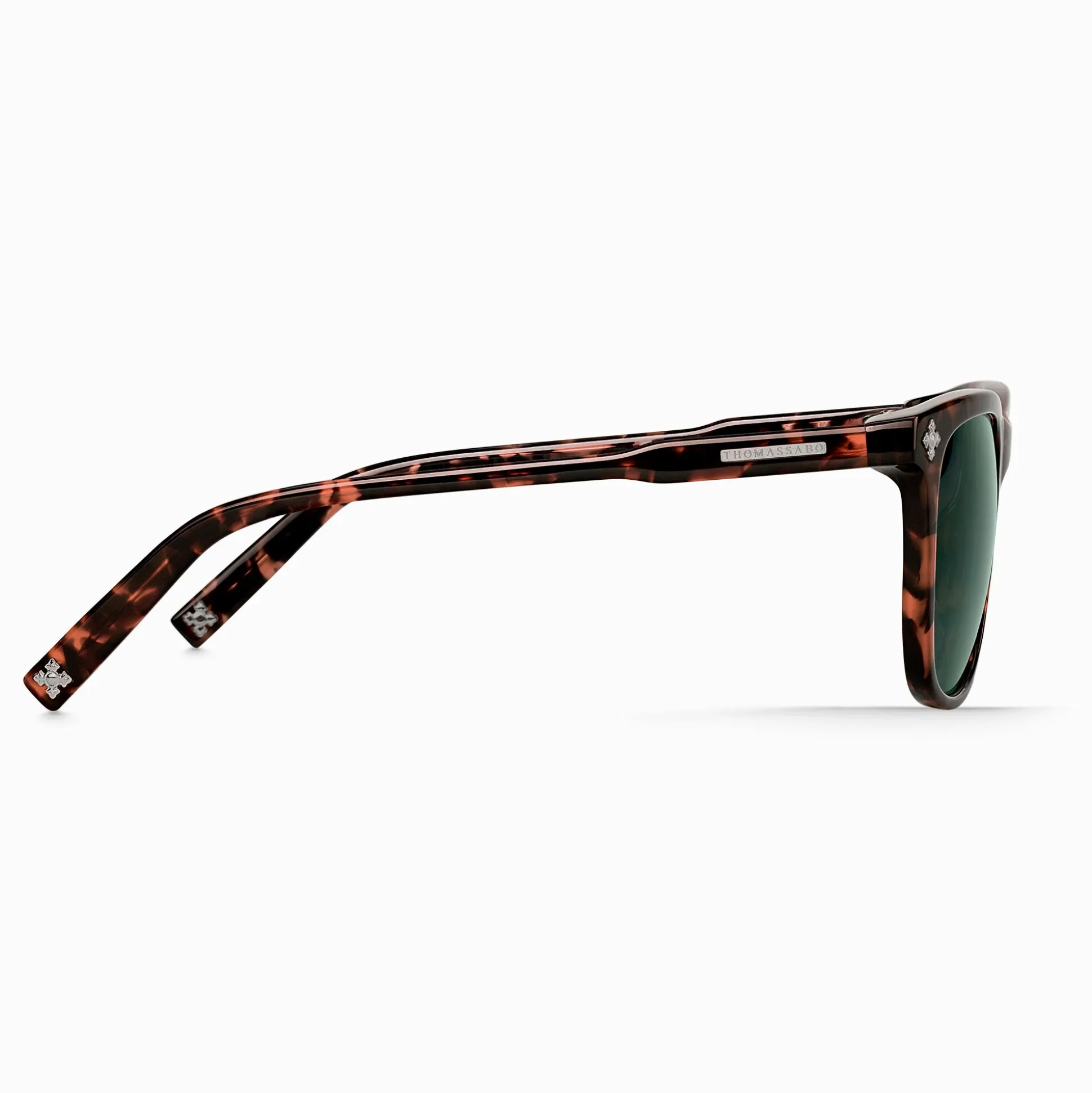 Online Lunettes de soleil Marlon quadratiques croix havane Femme Lunettes De Soleil|Lunettes De Soleil