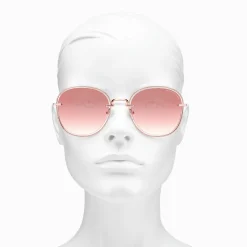 Cheap Lunettes de soleil Mia quadratiques rose Femme Lunettes De Soleil