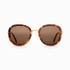 Discount Lunettes de soleil Mia quadratiques havane Femme Lunettes De Soleil