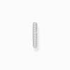 Store Manchette d'oreille en argent avec zircon blanc Femme Manchettes D'oreilles|Argent 925
