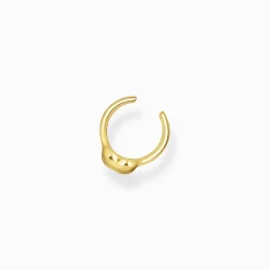 Outlet Manchette d'oreille plaquée or en forme de cœur Femme Manchettes D'oreilles|Placage Or 18 Carats - Argent 925