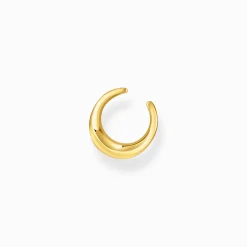 Fashion Manchette d'oreille plaquée or en forme organique Femme Manchettes D'oreilles|Placage Or 18 Carats - Argent 925