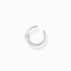 Flash Sale Manchette d’oreille unique pierre blanche argent Femme Créoles|Manchettes D'oreilles