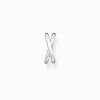 Cheap Manchette d’oreille unique argent double Femme Créoles|Manchettes D'oreilles